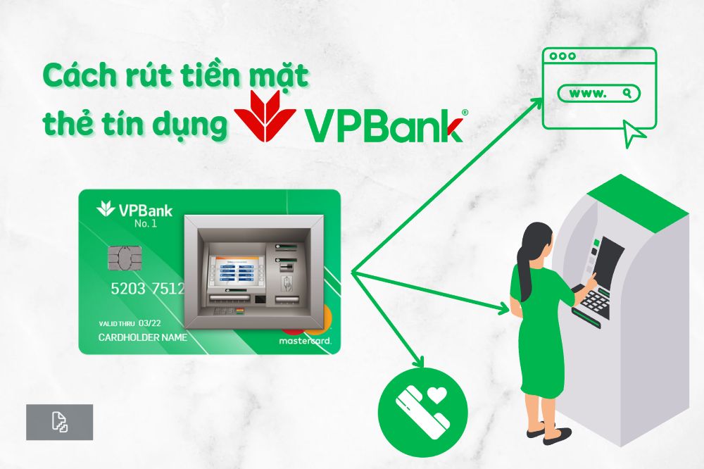 Cách rút tiền thẻ tín dụng VPBank hợp pháp và an toàn