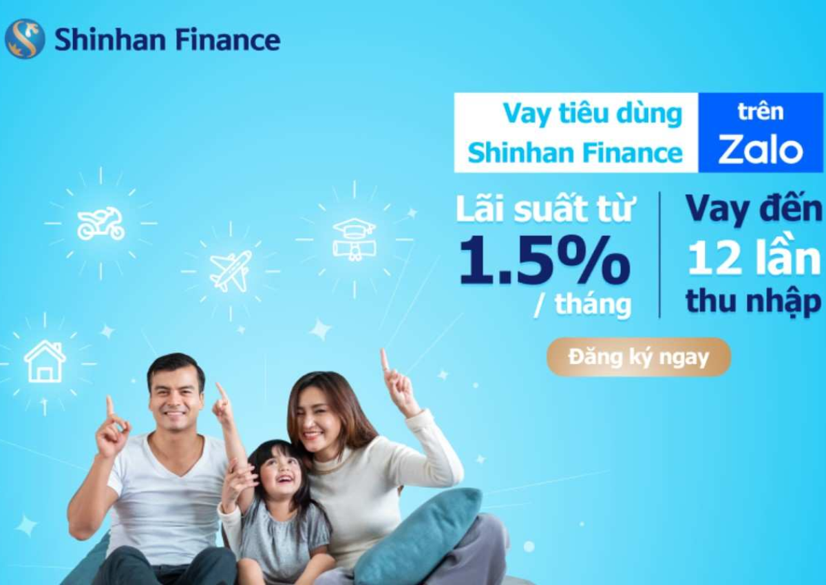 Lãi suất vay thế chấp ngân hàng Shinhan